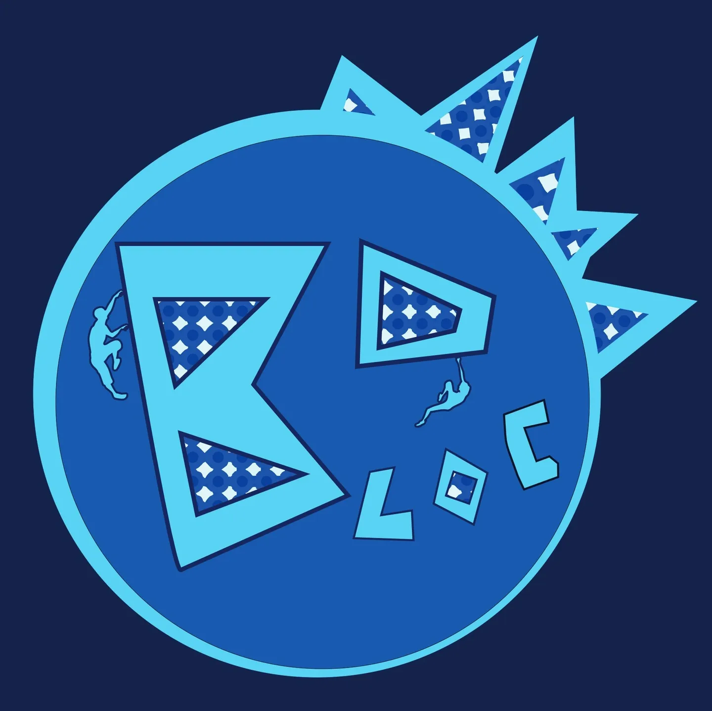 Version bleue fond nuit — BD Bloc, visuel MGZ visuals