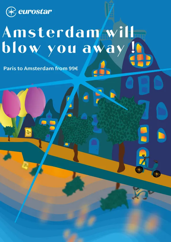 Eurostar — Affiche Eurostar, visuel MGZ visuals